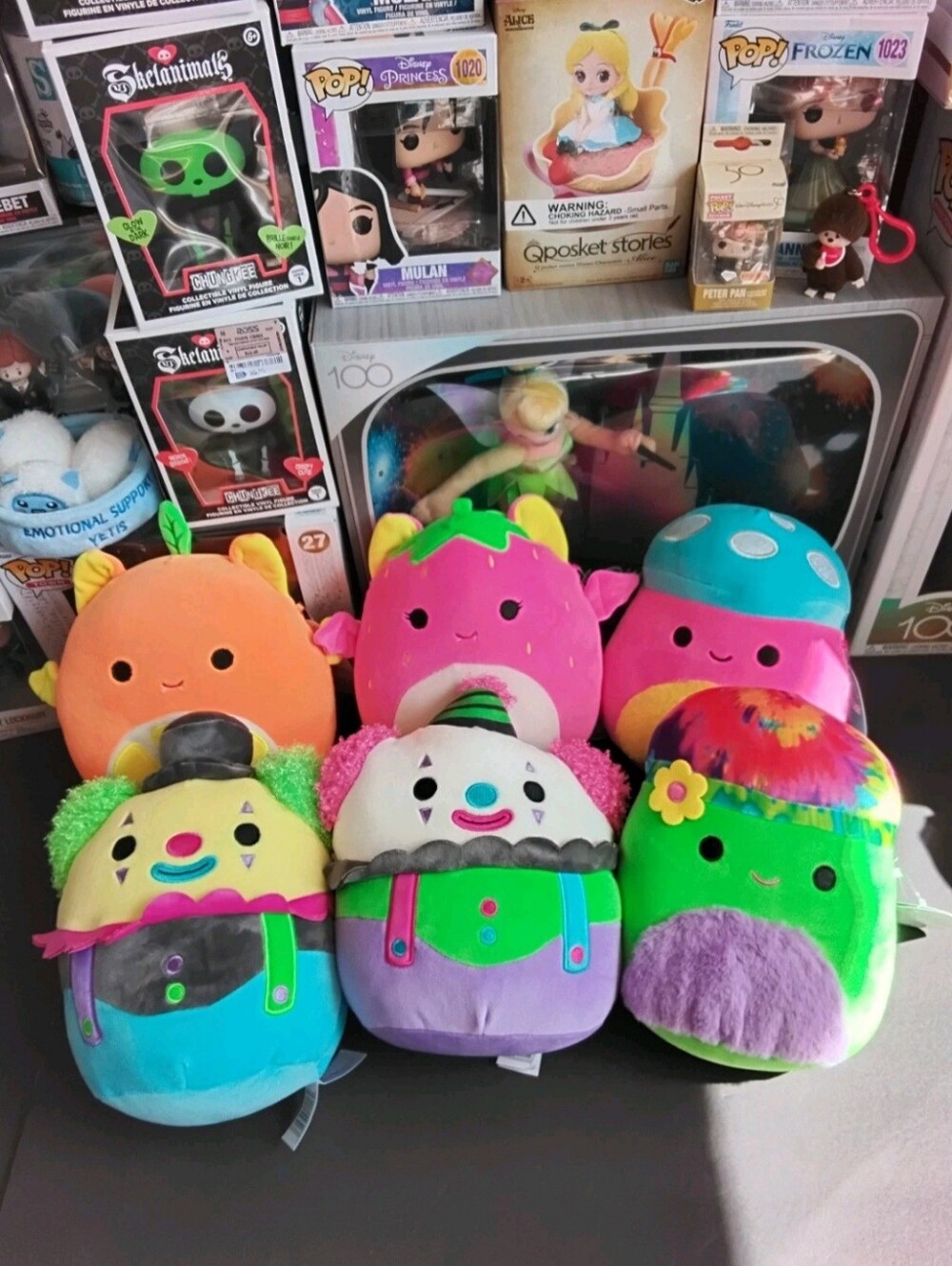 Squishmallows Blacklight Squad (2023) Complete Collection Of Six 8". Brand New.